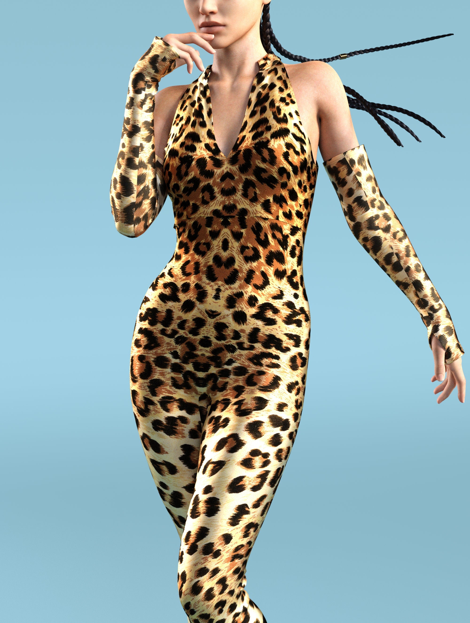 Cheetah Rave Costume