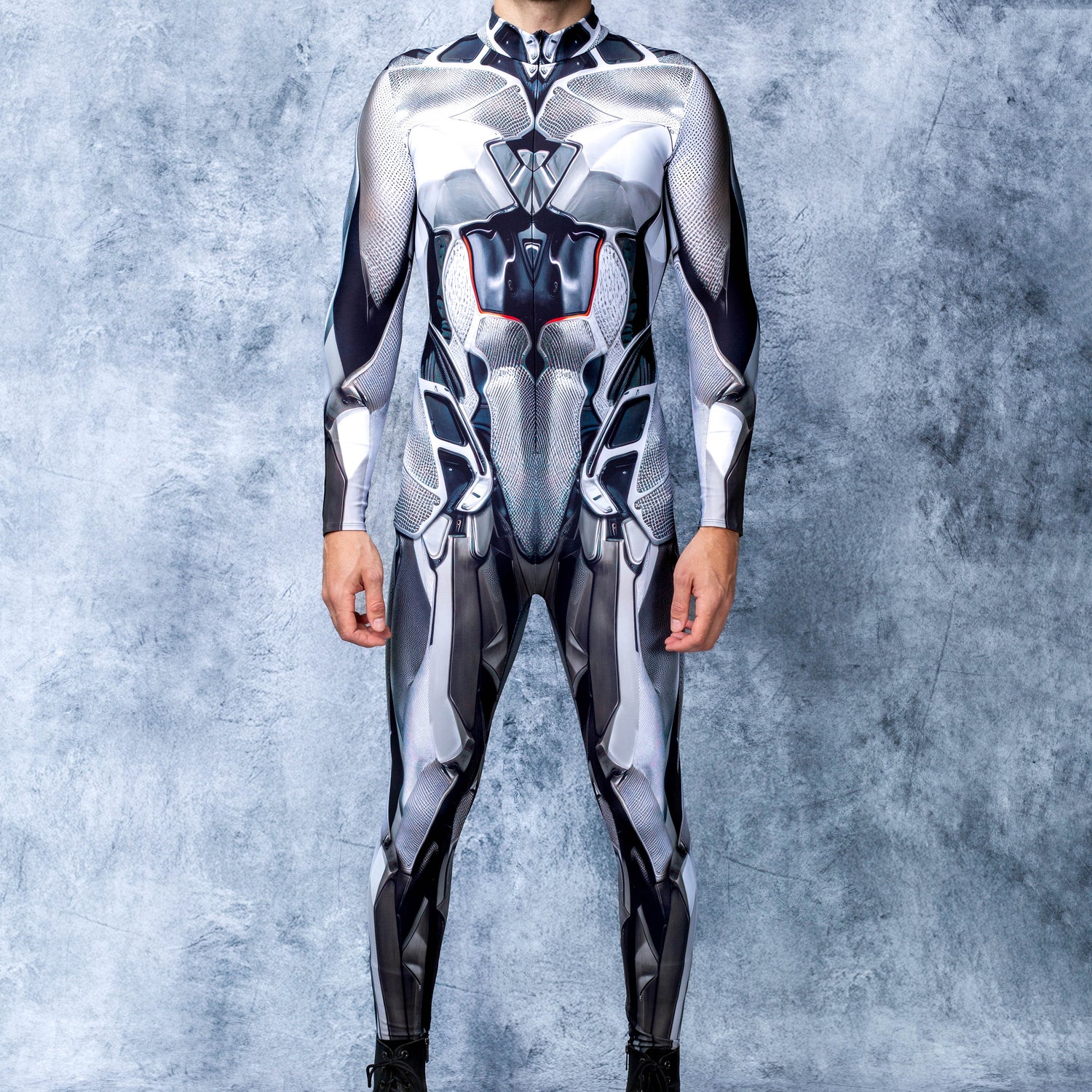 Morph Titan Male Costume Blue, White
