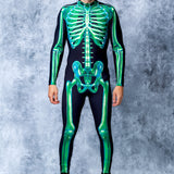 Green Skeleton Male Costume