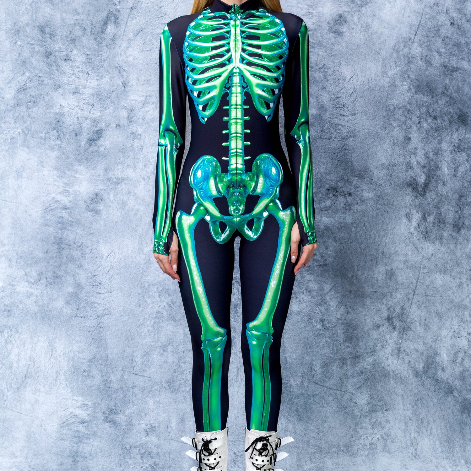 Green Skeleton Costume Green
