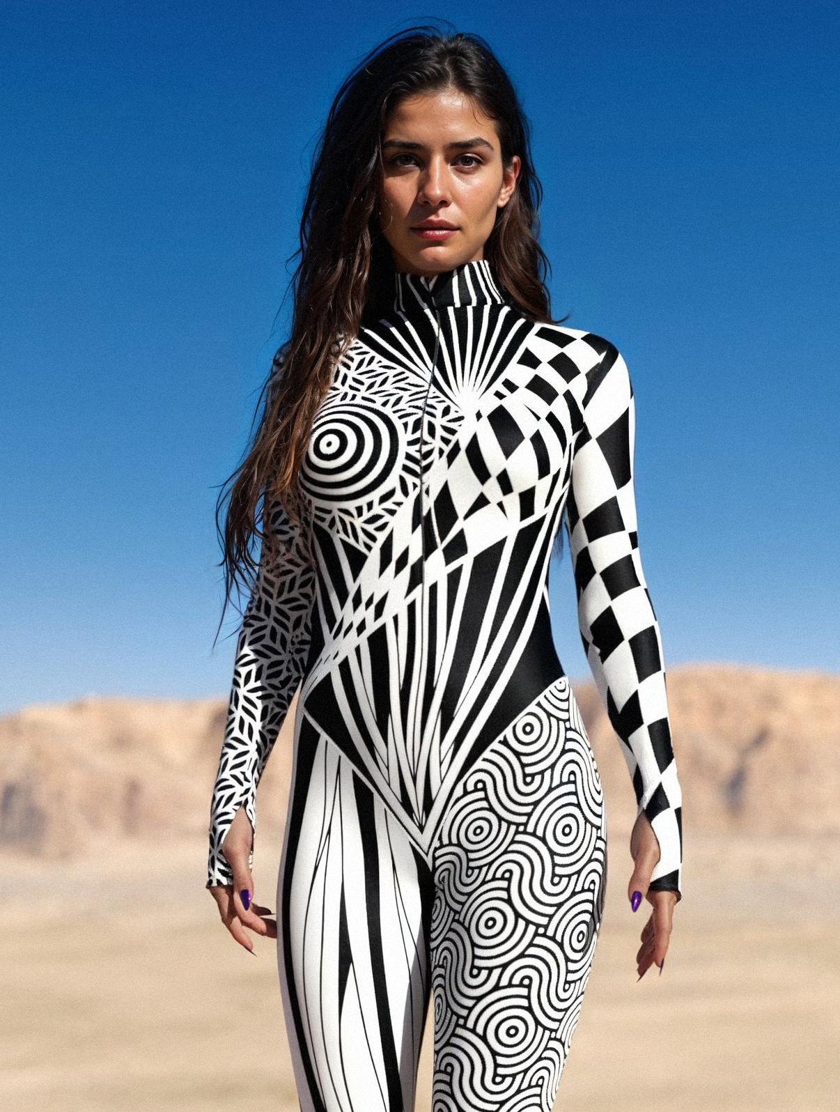 Chaotique BnW Costume 1