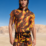 Burn Baby Burn Male Hooded Set