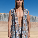 Mirror Male Hooded Vest Set