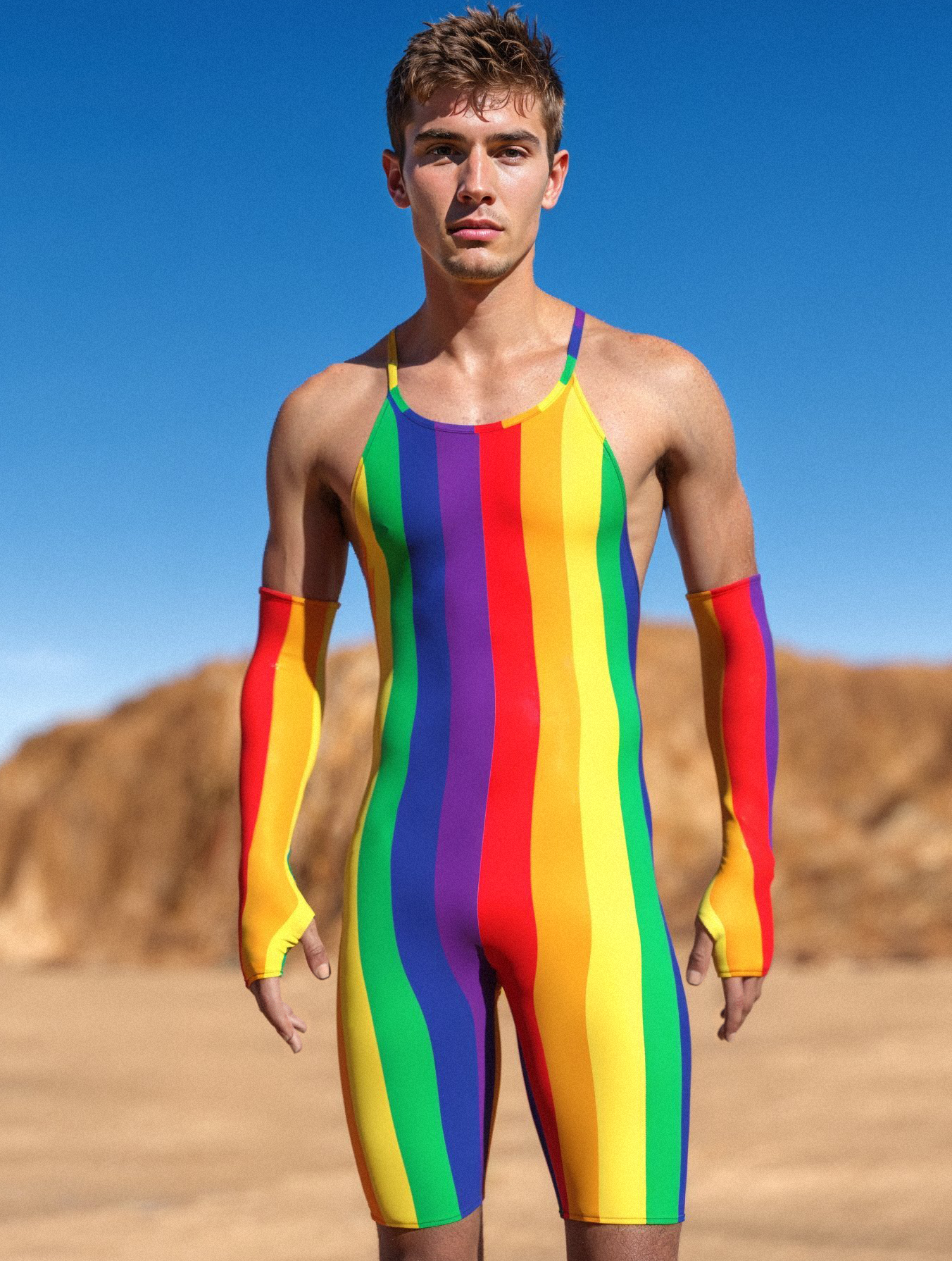 Born this Gay Male Crossed Jumpsuit 1