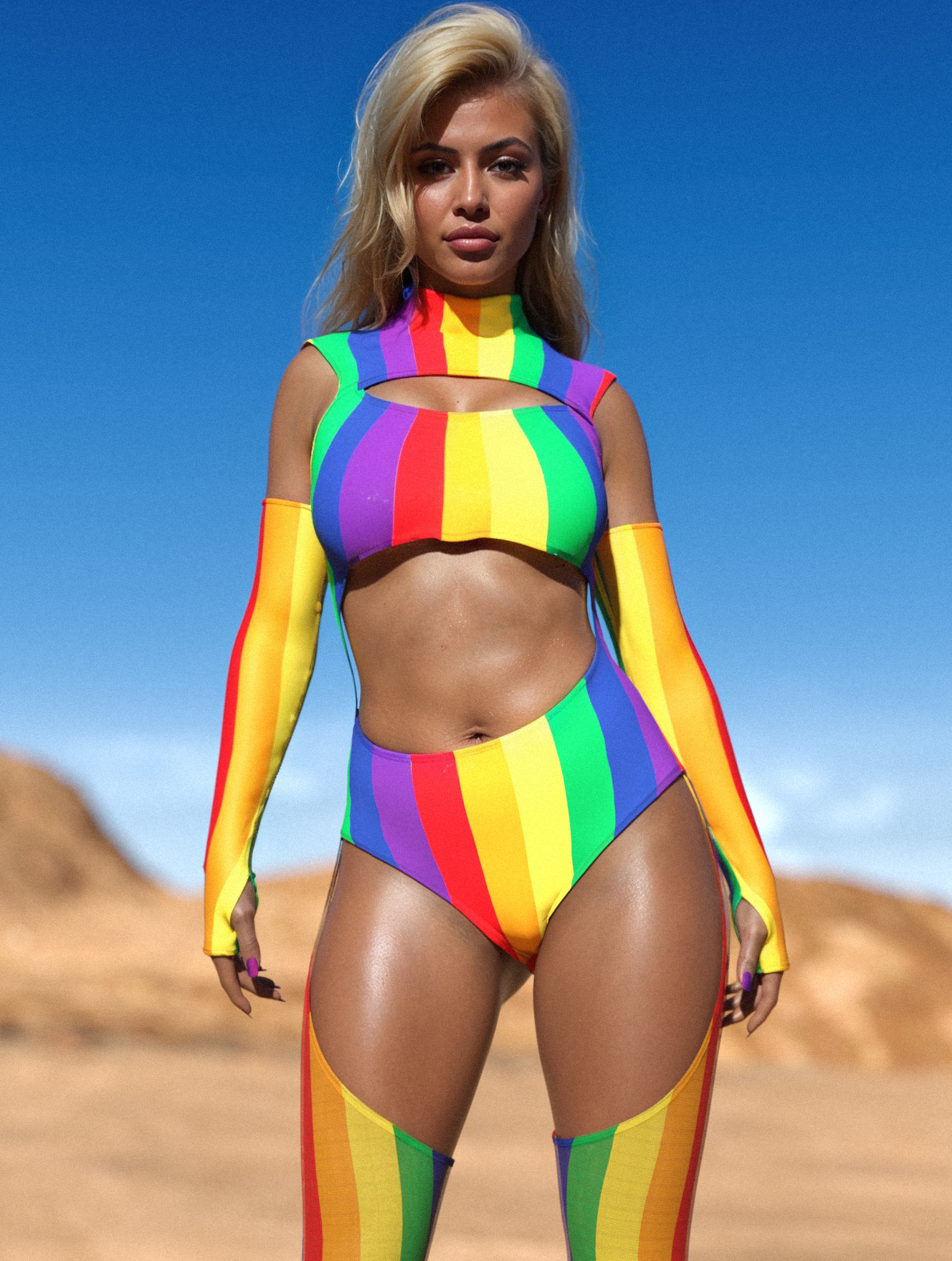 Born this Gay Chaps Leotard 1