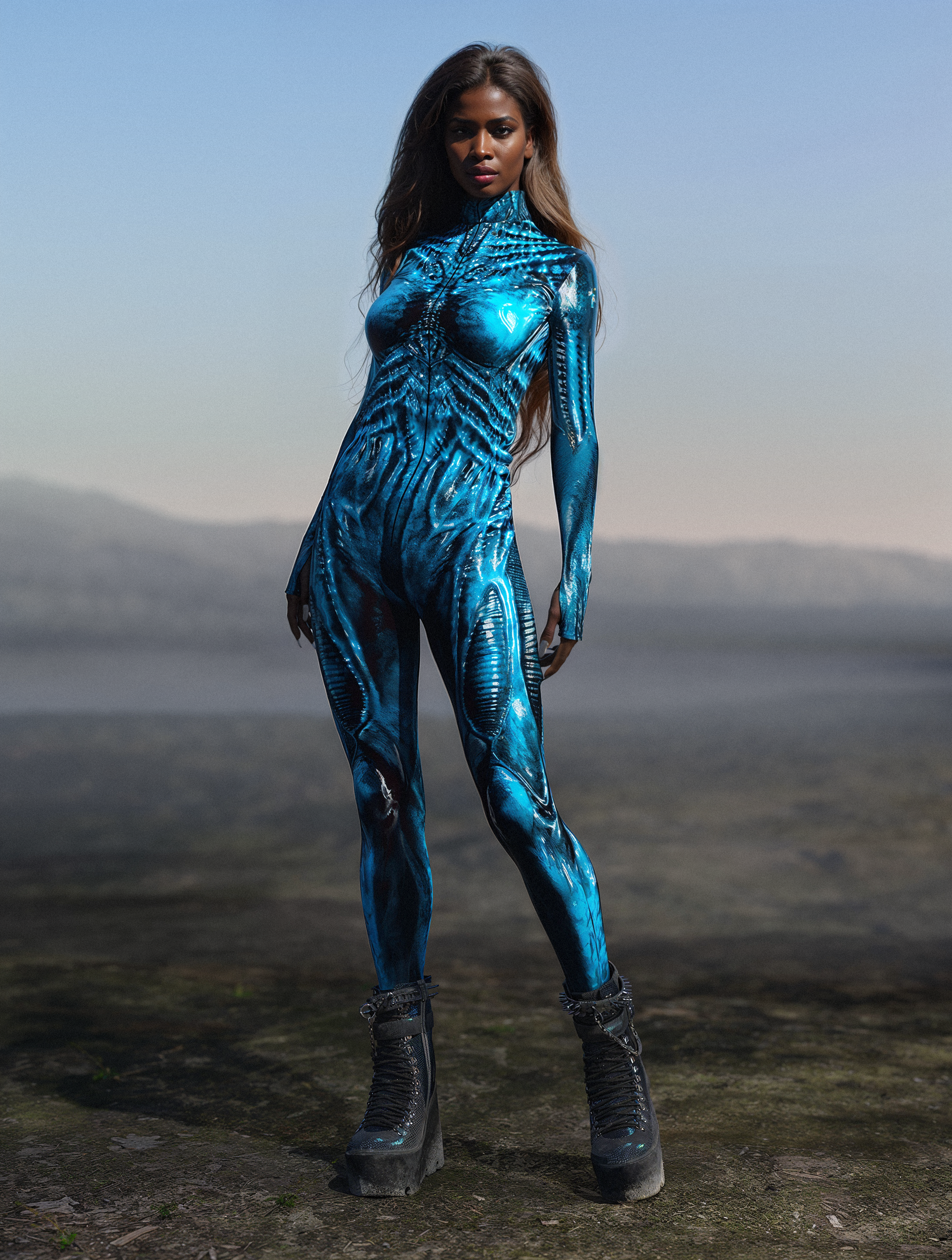 Blue Exomorph Costume 2