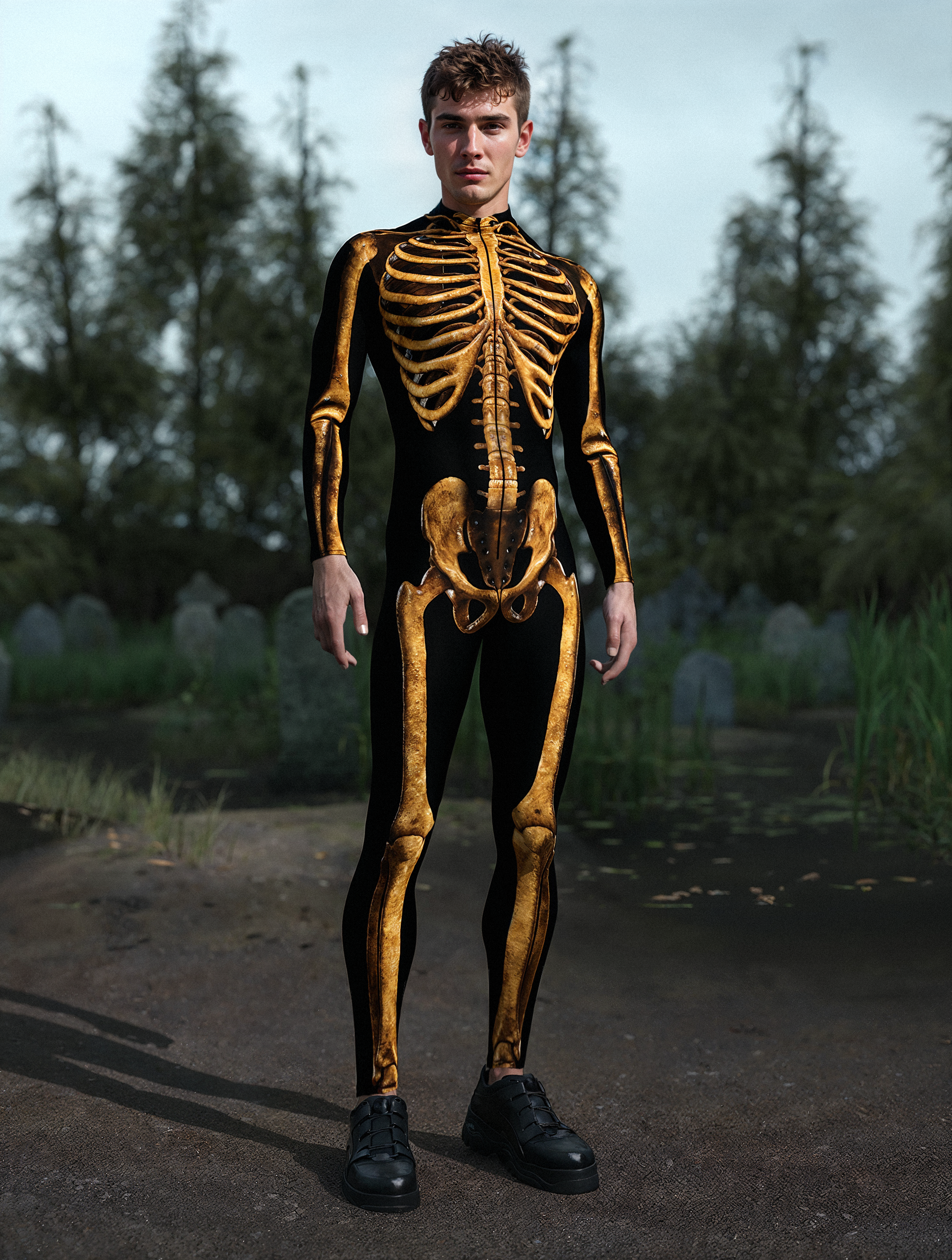Dirty Candy Skeleton Male Costume 2