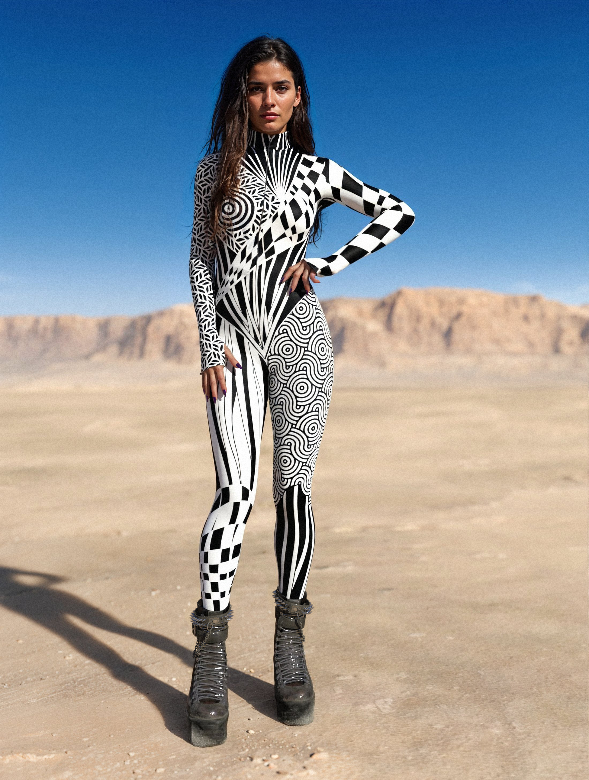 Chaotique BnW Costume 2