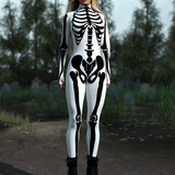 White Bossy Skeleton Costume