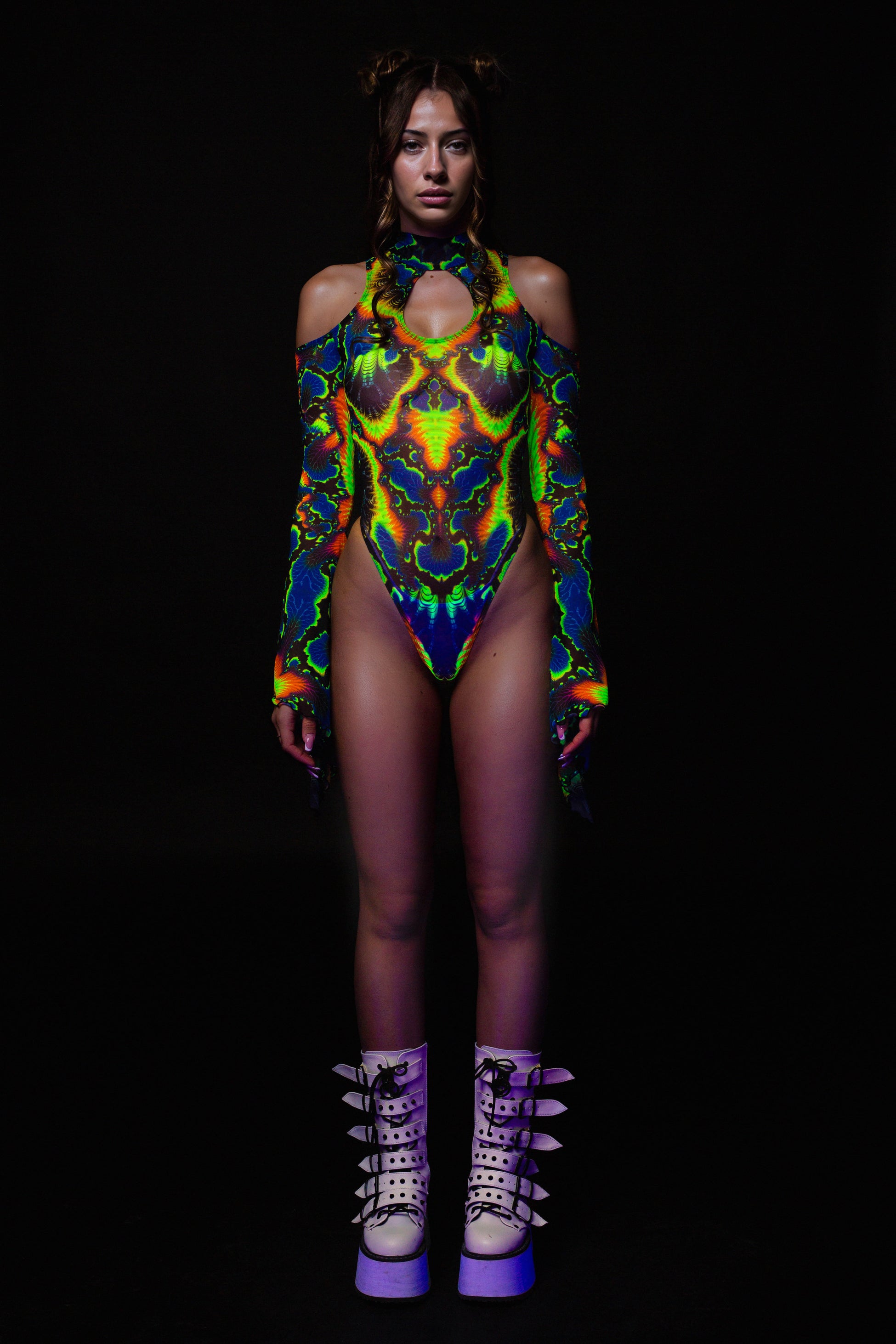 Sawayama Mesh Teardrop Leotard 2