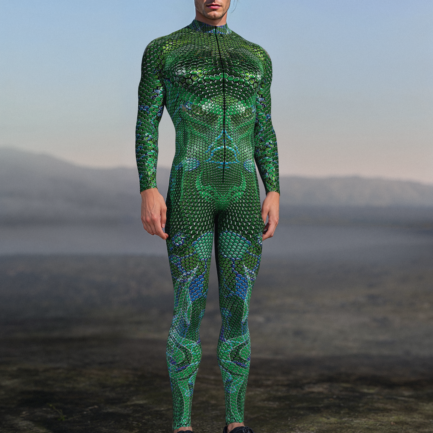 Myriad Walker Green Male Costume Green