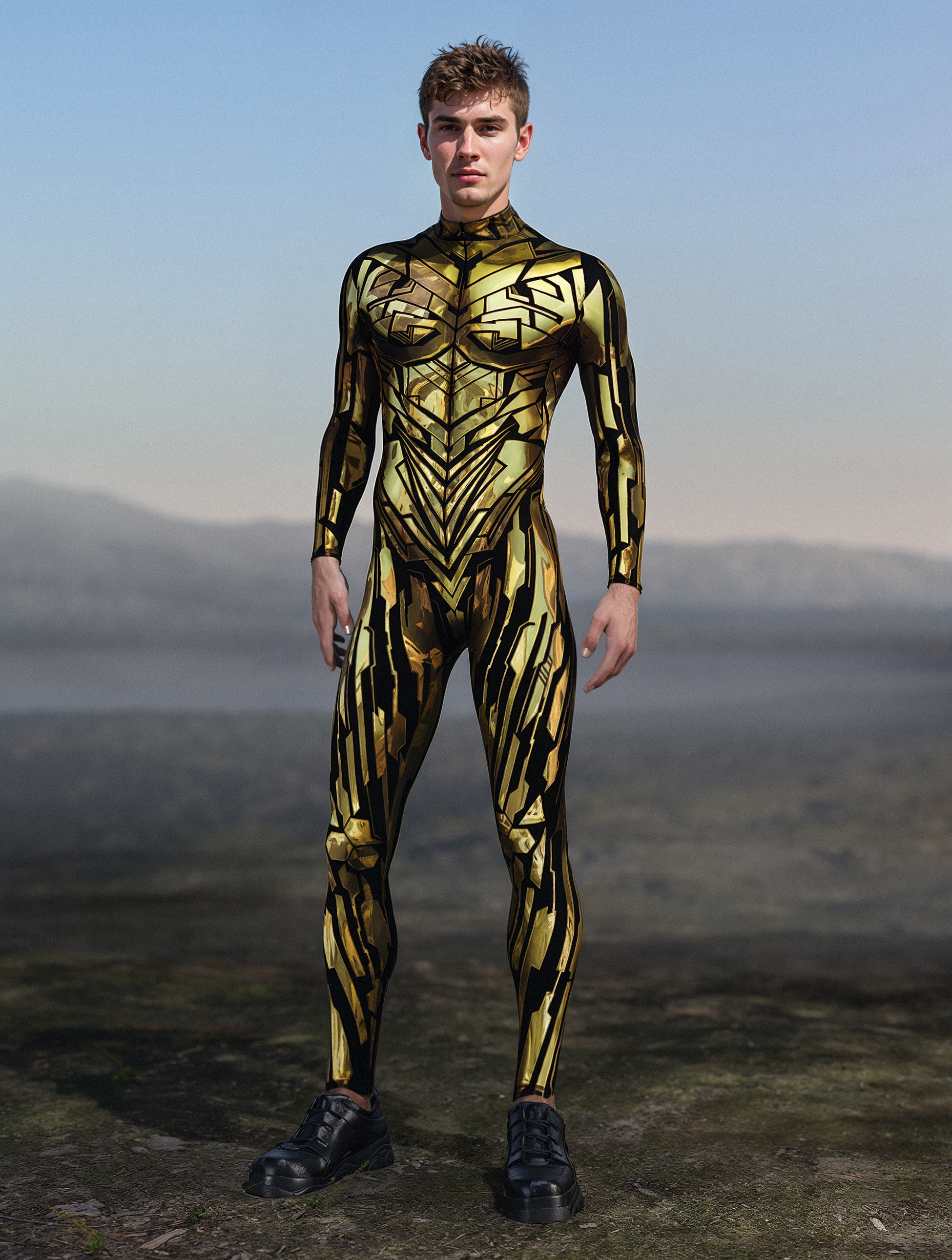 Fury Node Gold Male Costume 2