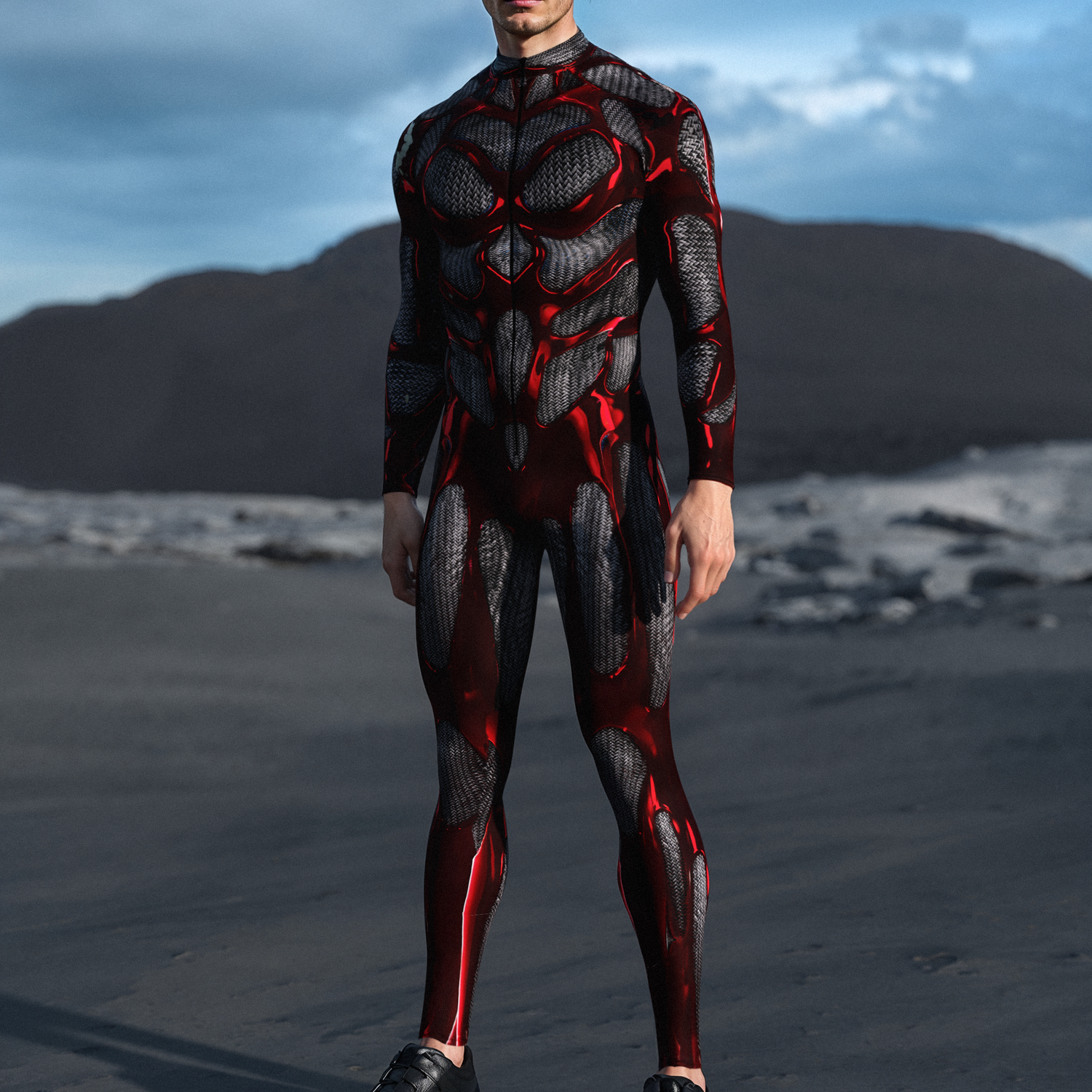 Cardinal Synth Male Costume Black