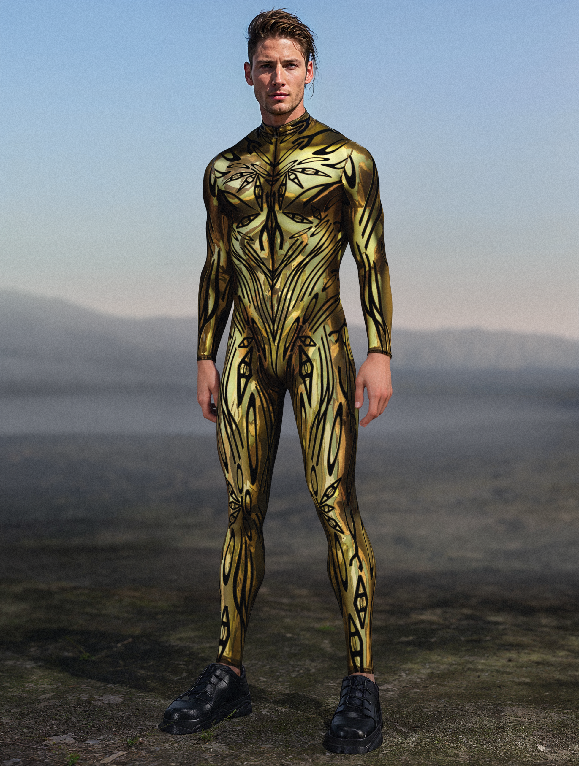 Corrupted Gold Male Costume 2