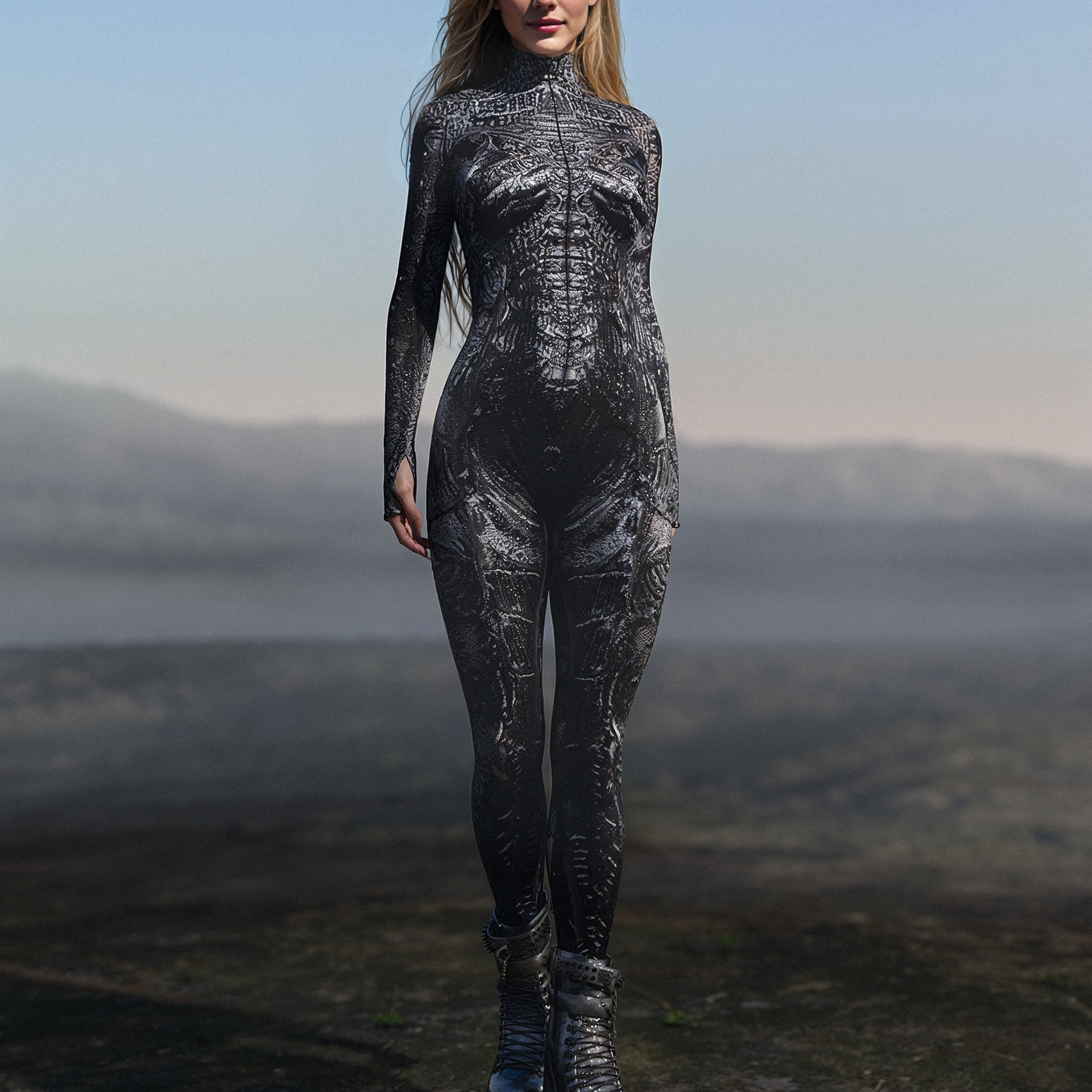 Burned Zombie Costume Black