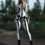 White Bossy Skeleton Costume