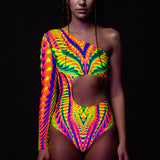 Trippyzoner Asymmetrical Leotard
