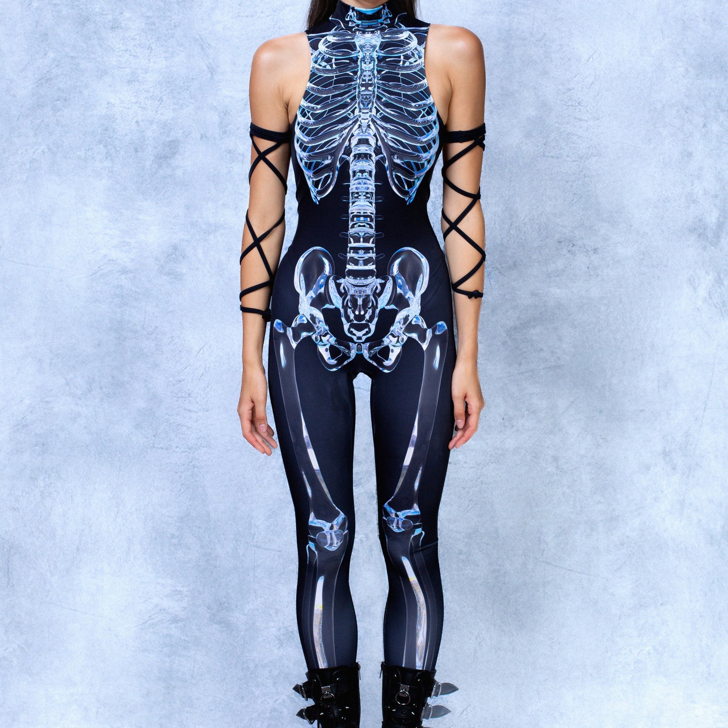 Fragile Bare Back Catsuit White