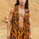 Lava Burst Male Hooded Vest