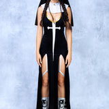 Midnight Saint Slit Dress