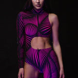Light Diversions Pink Asymmetrical Costume