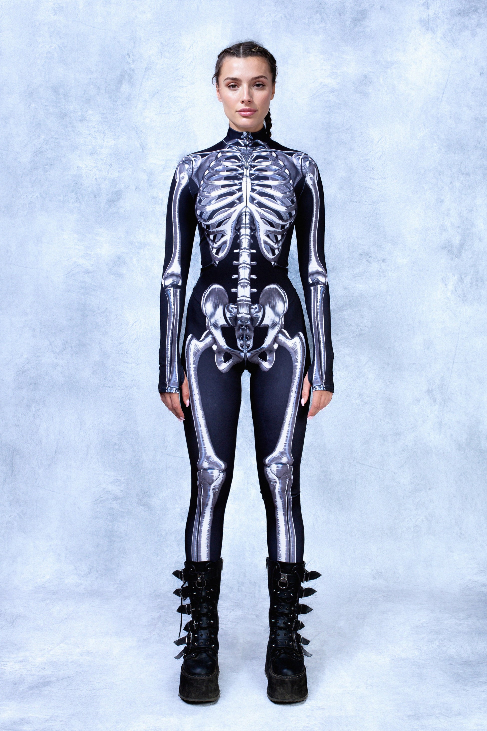 Silver Skeleton Costume 2