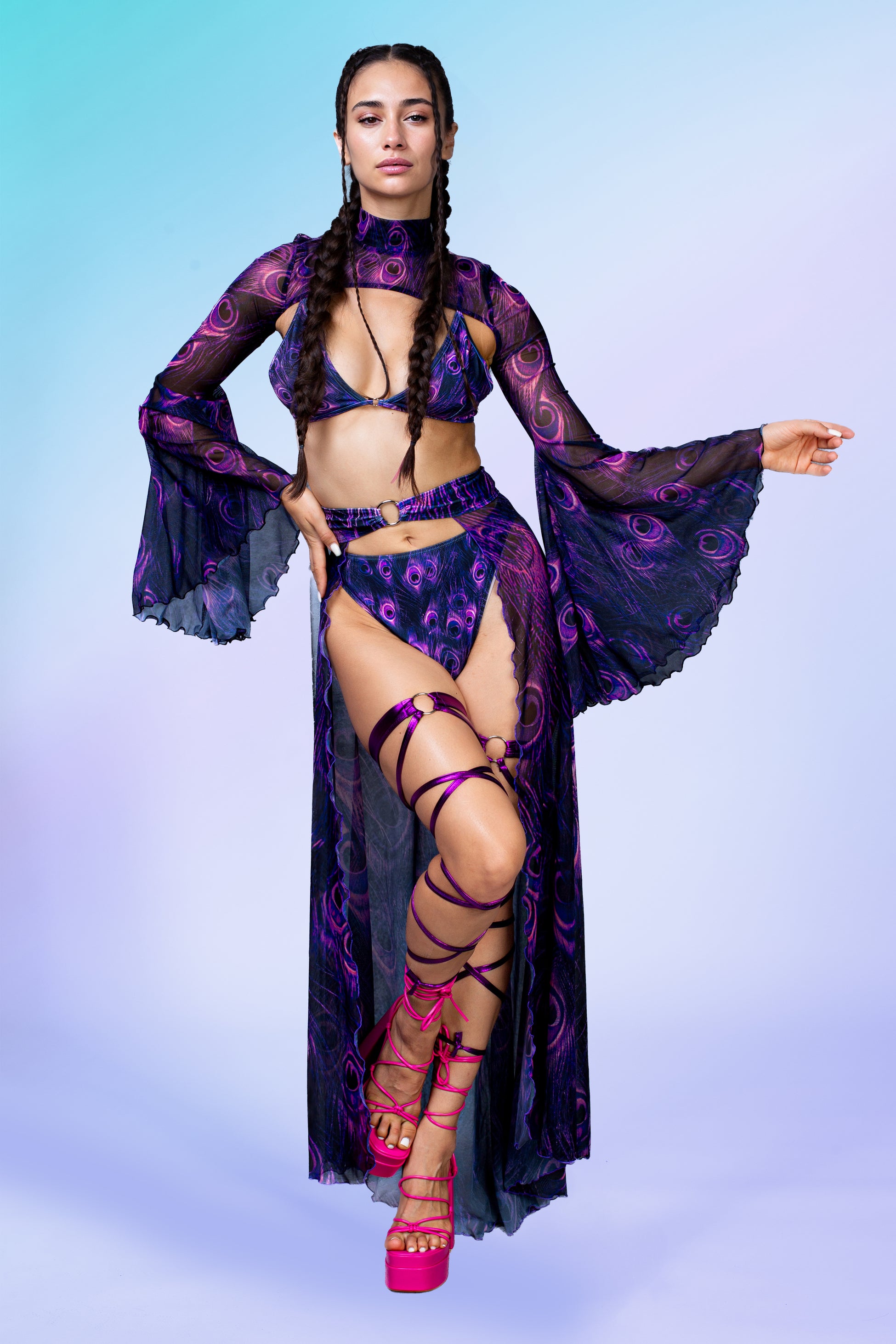 Peekok Indigo Bellsleeve Ring Set 1