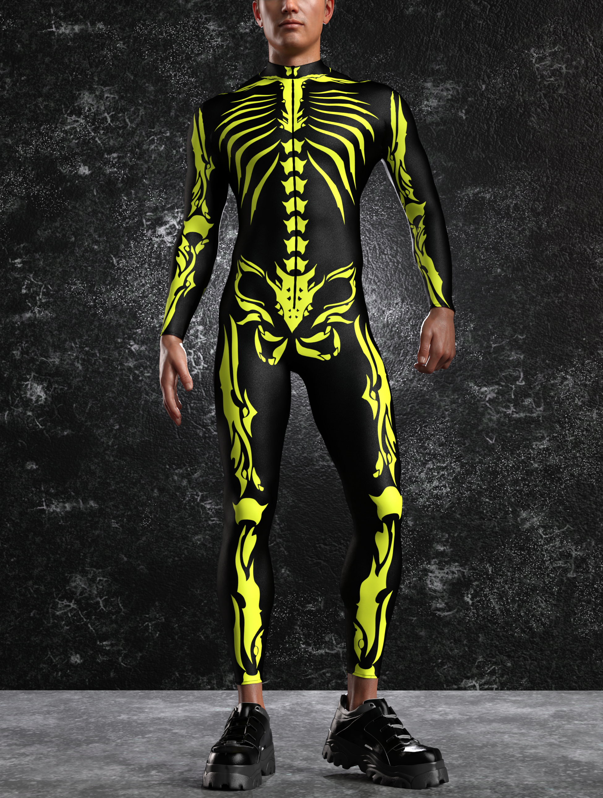 Ysax Skeleton Male Costume 2