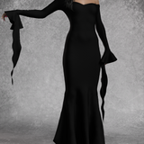 Mrs. Addams Trumpet Dress