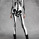 White Bossy Skeleton Costume