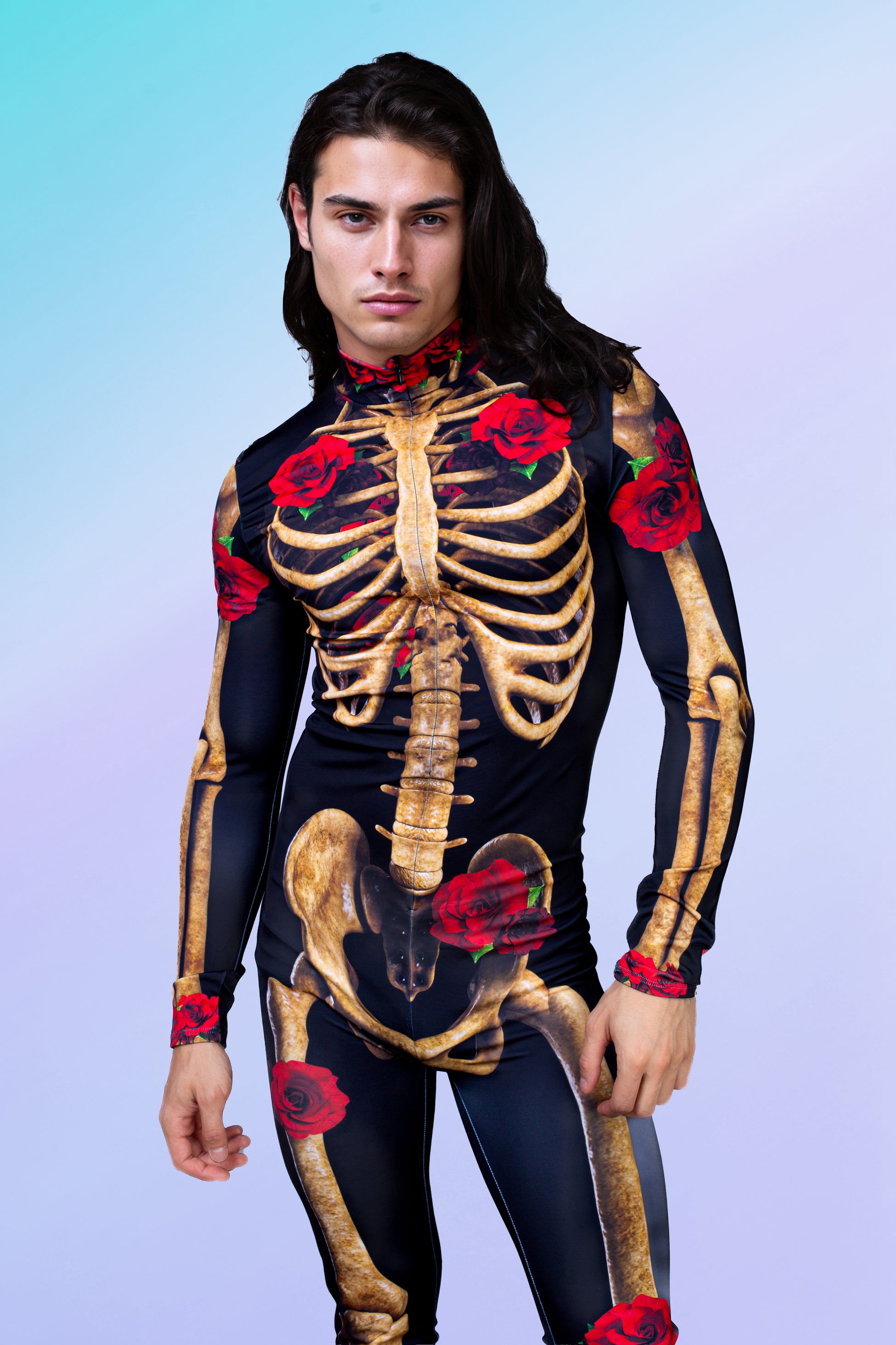 Rose Skeleton Male Costume 1