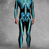 Blue Candy Skeleton Male Costume