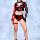 Dark Mesh Shorts Set
