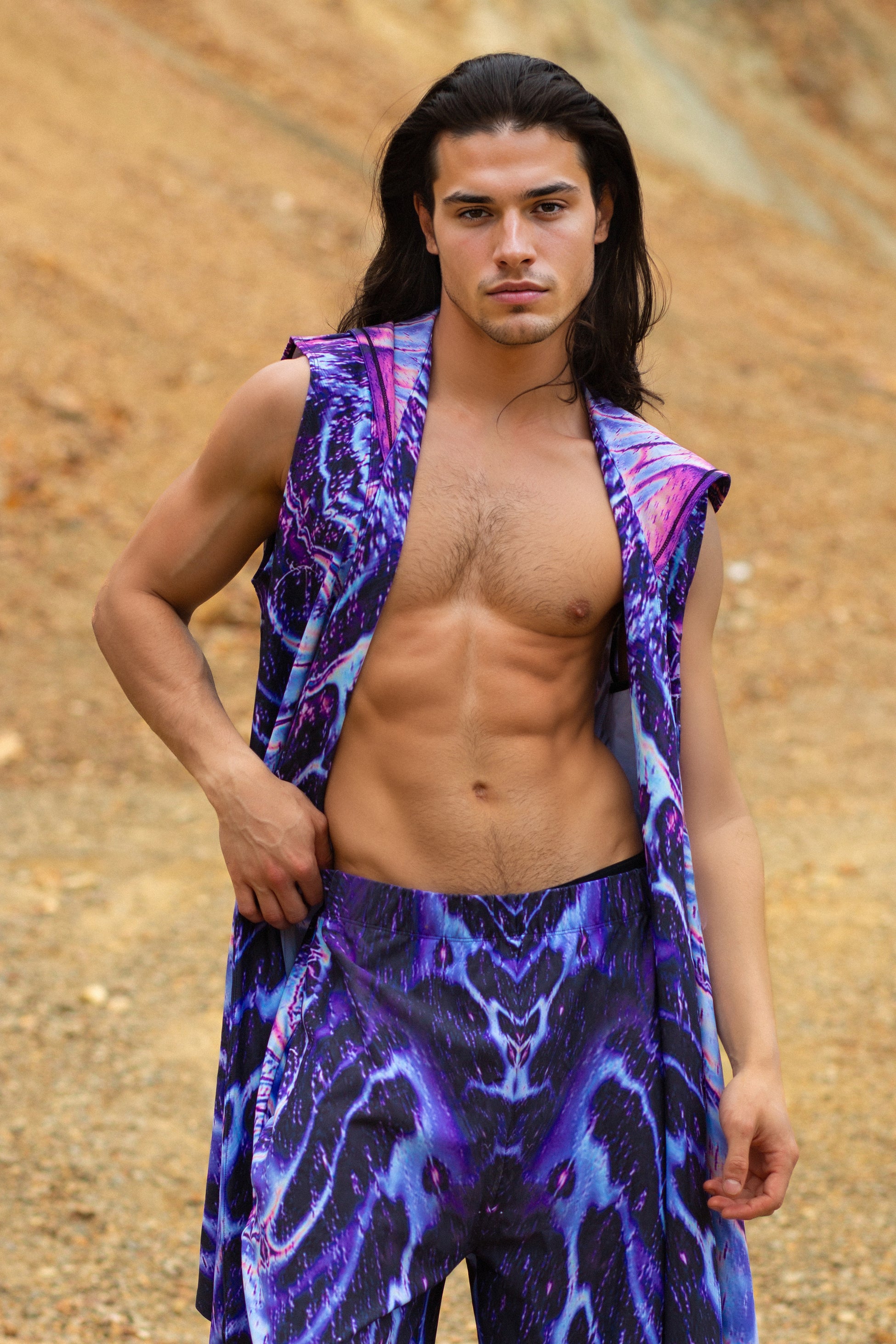 Deep Sea Phantom Male Hooded Vest 1