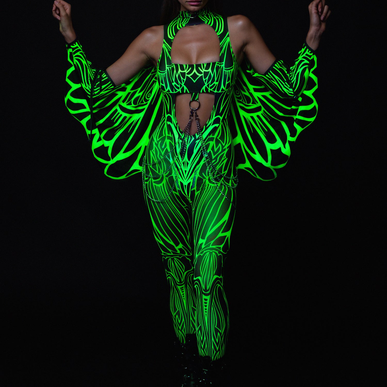 Shadewhisper Green Mesh Wings