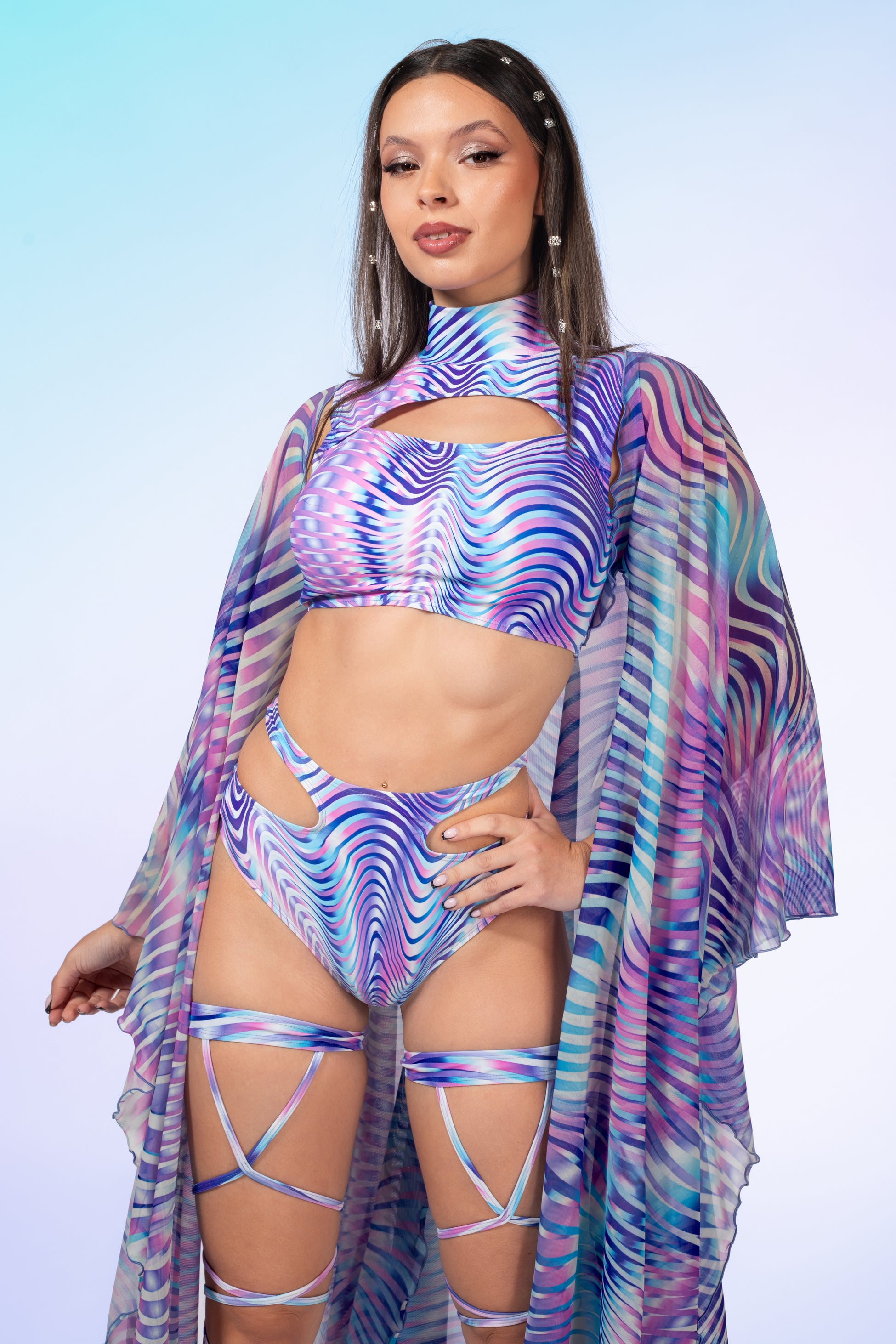 Gossip Pearl Cutout Rave Top 1