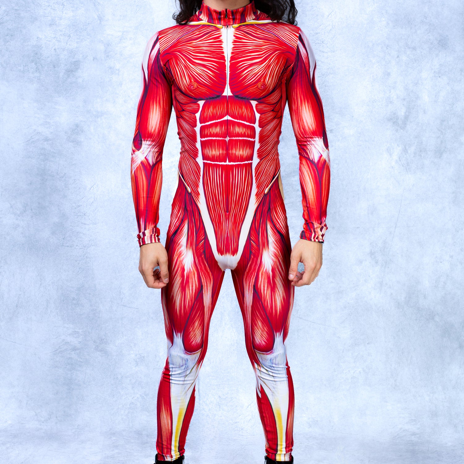 Muscle Male Costume Red