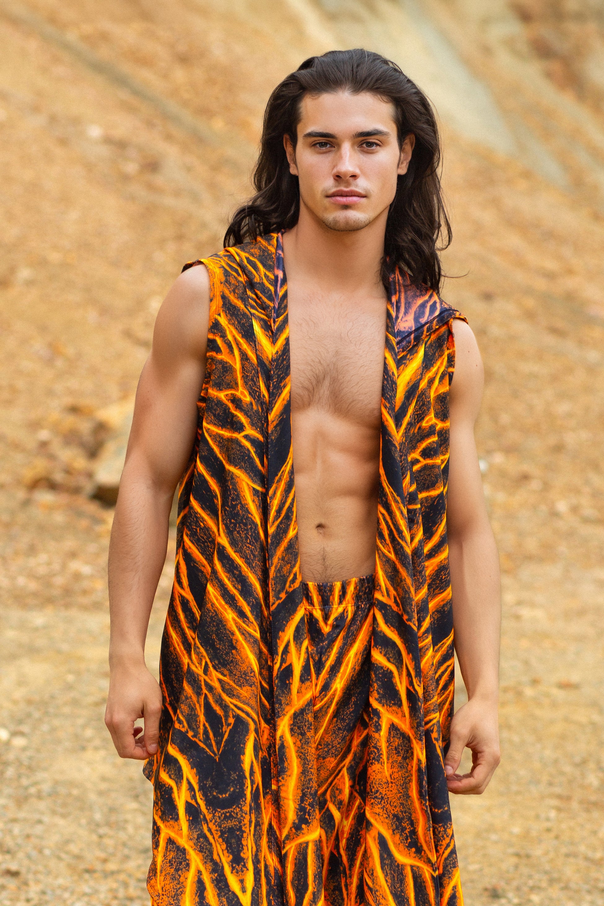 Lava Burst Male Wide Pants 2