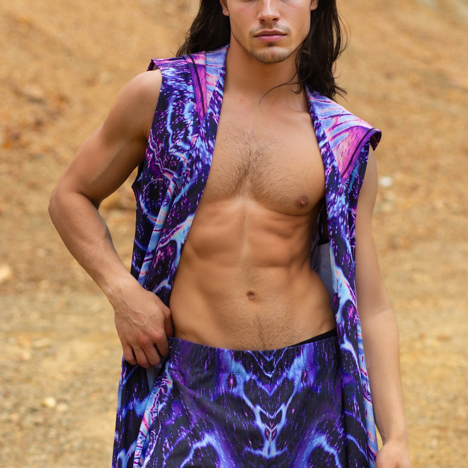 Deep Sea Phantom Male Wide Pants Purple