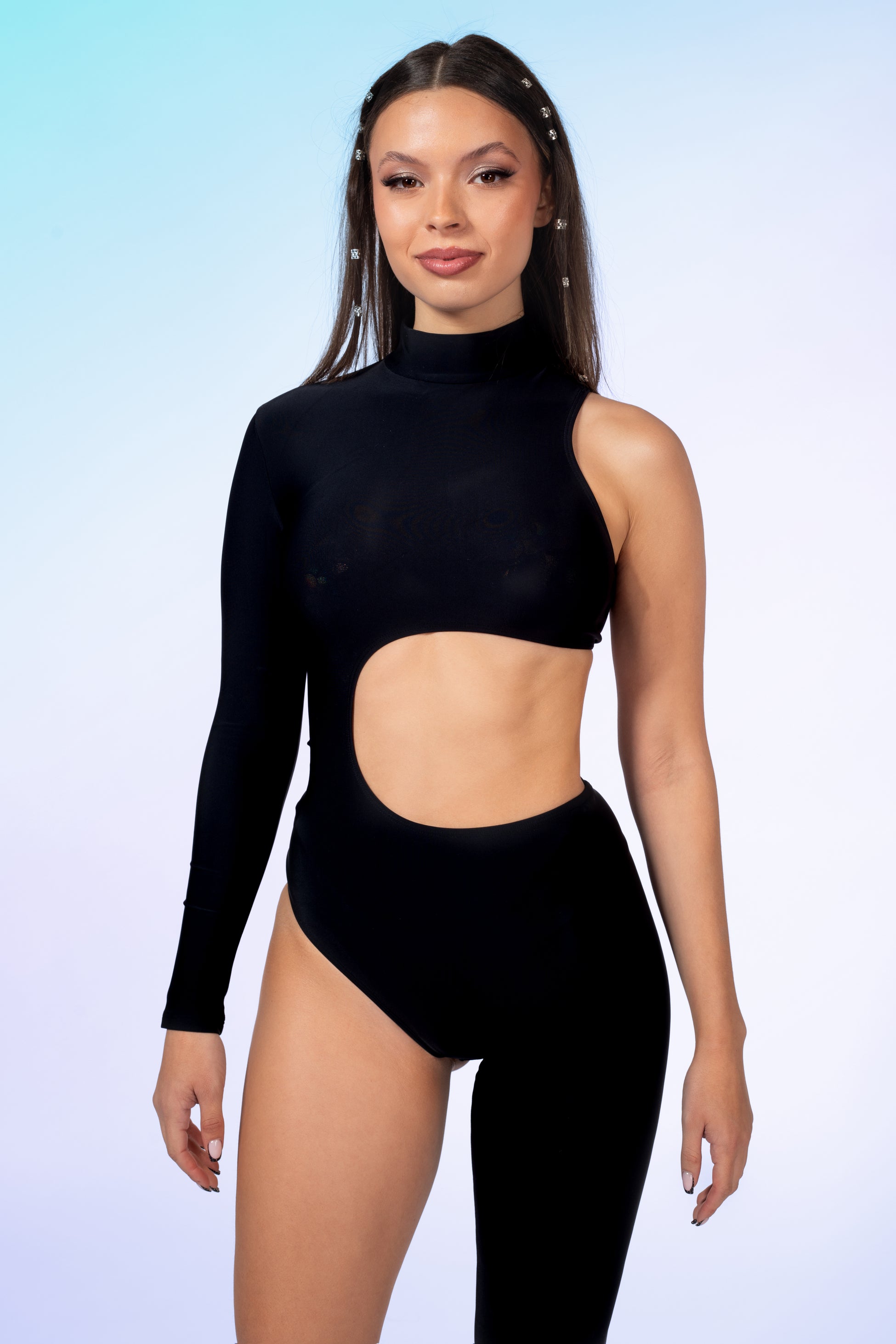 Just Black Asymmetrical Costume 1