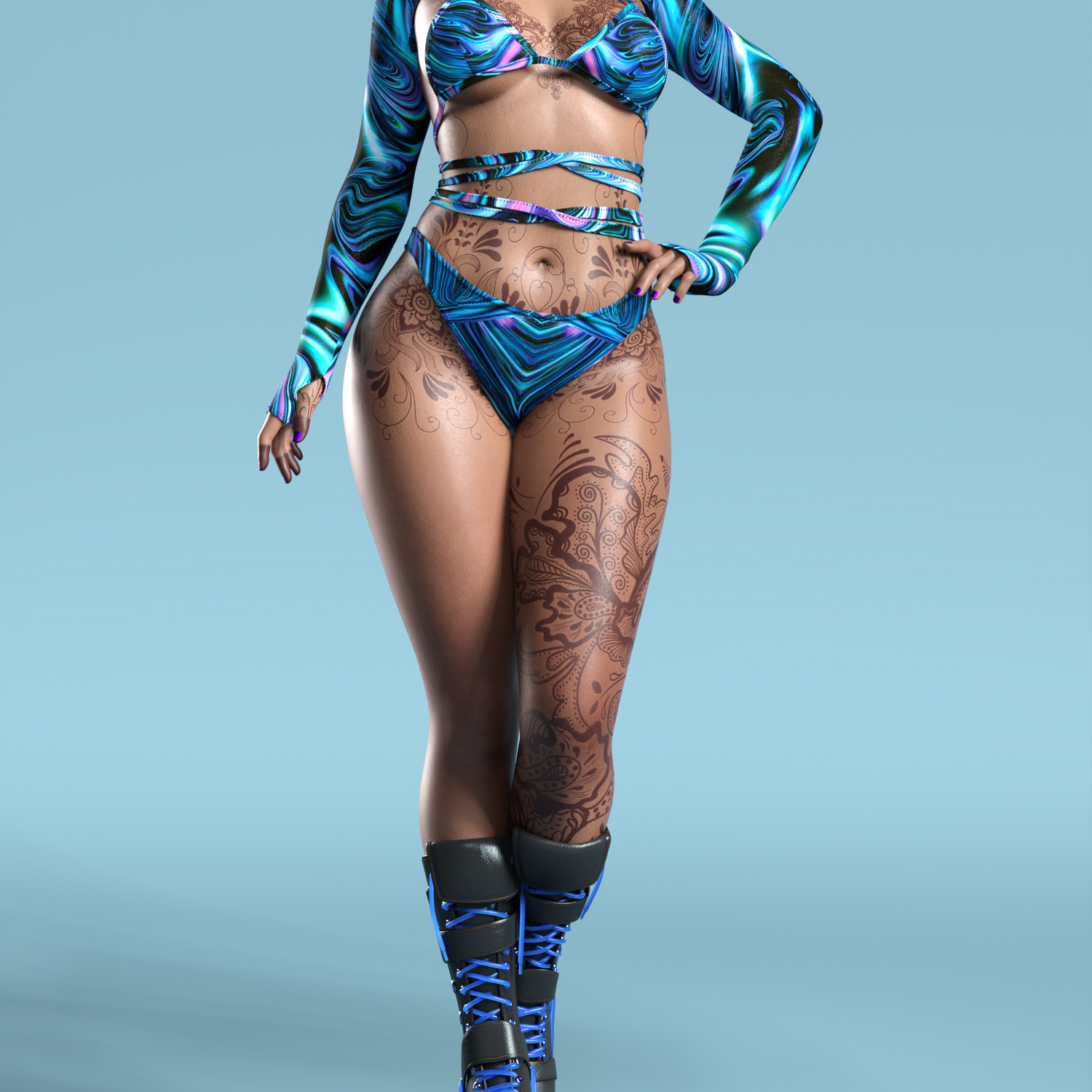 Frost Thing Duster Set Lycra