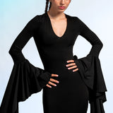 Mrs. Addams Puddle Train Gown Dress