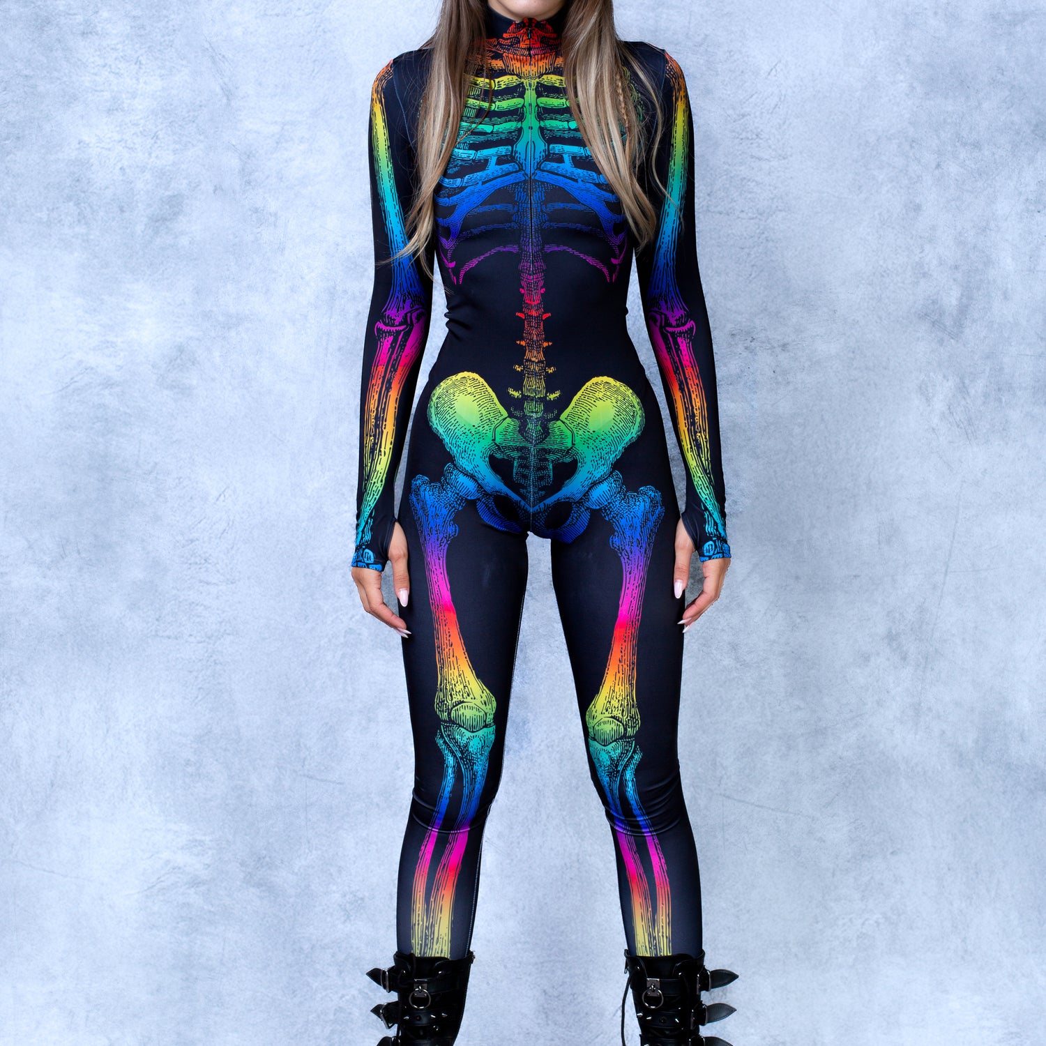 Rainbow Anatomy Costume Black, Rainbow