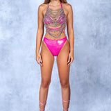 Ignixion Silver Rave Body Chain