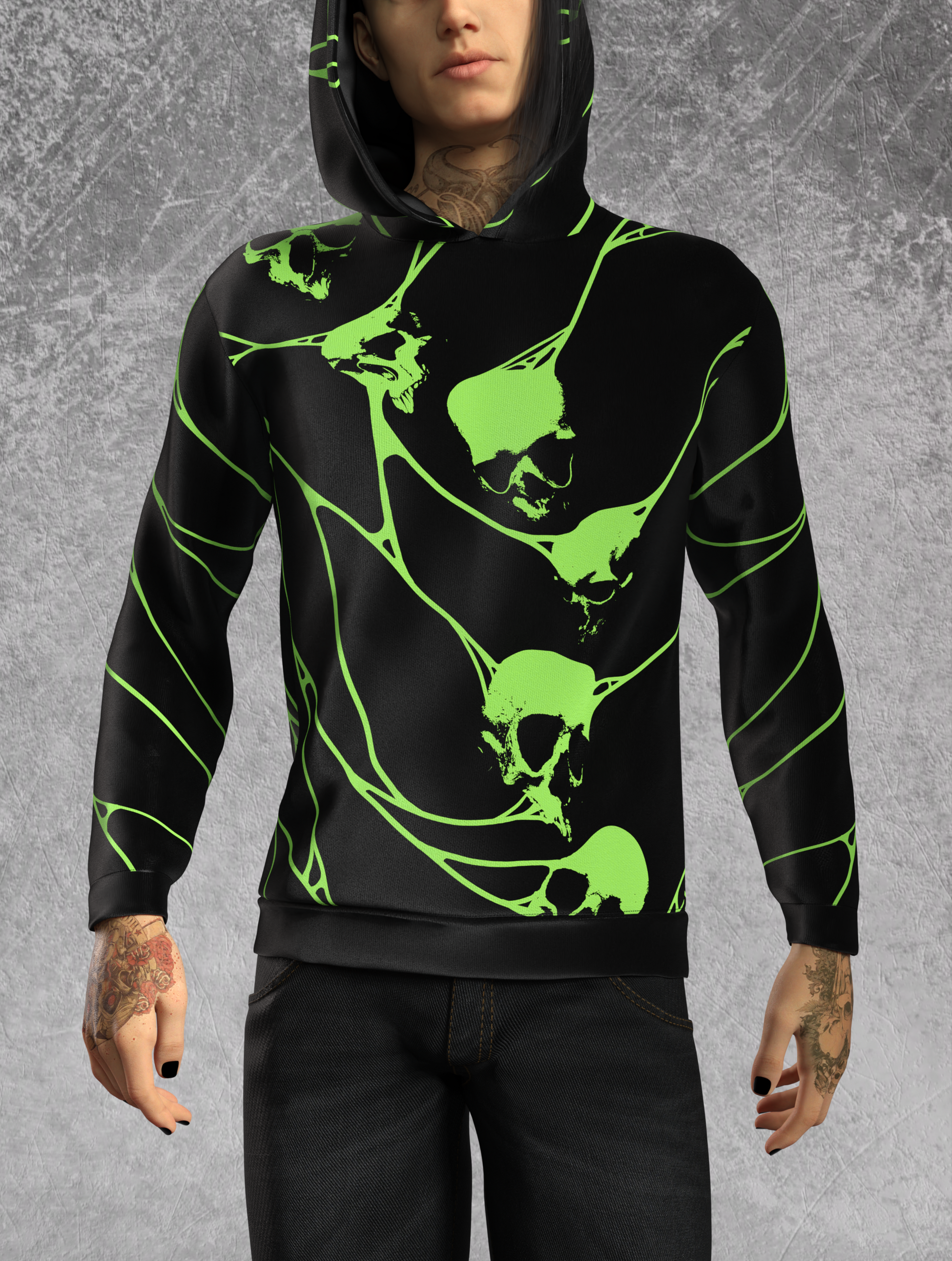 Toxic Amnesia Male Short Hoodie 1