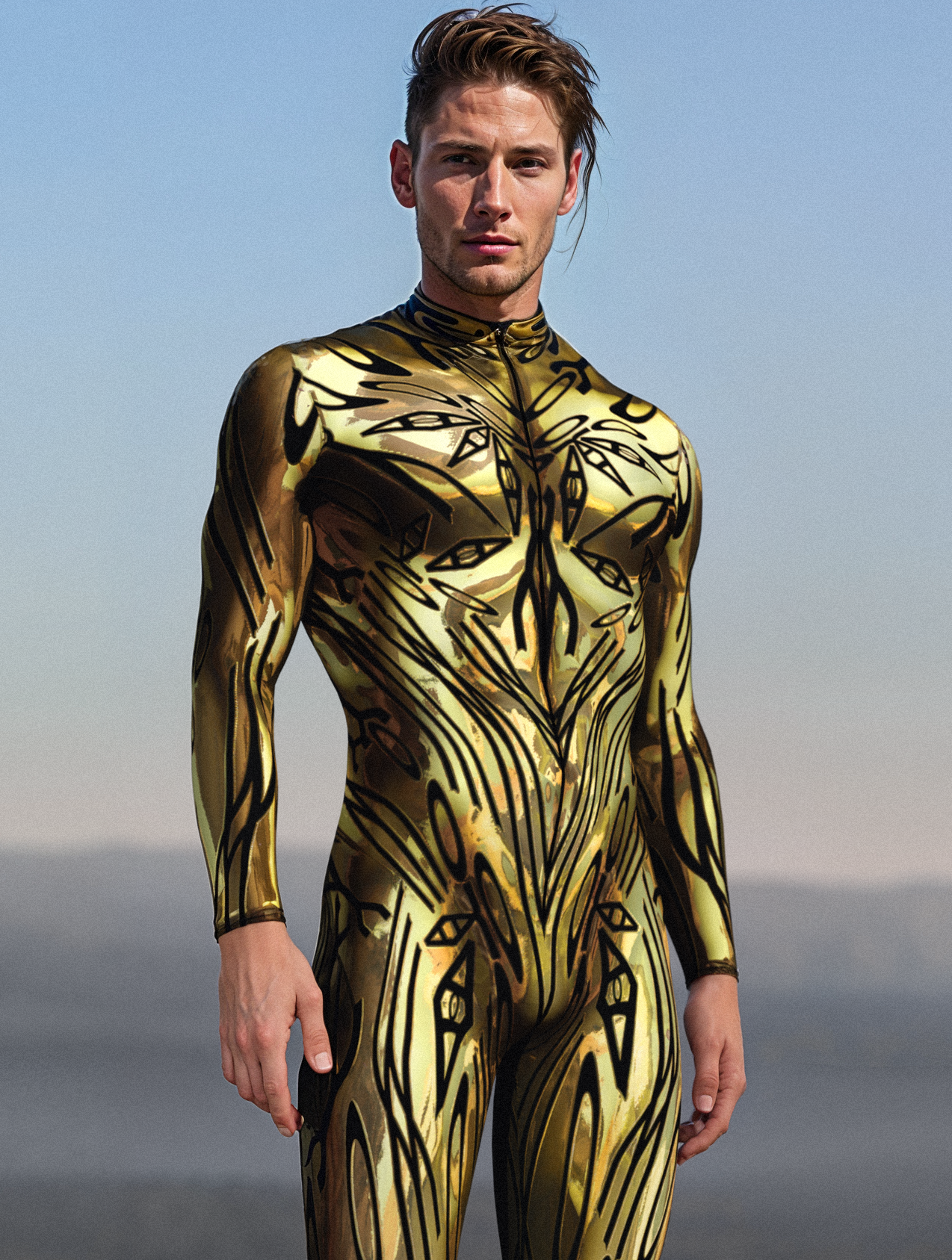 Corrupted Gold Male Costume 1