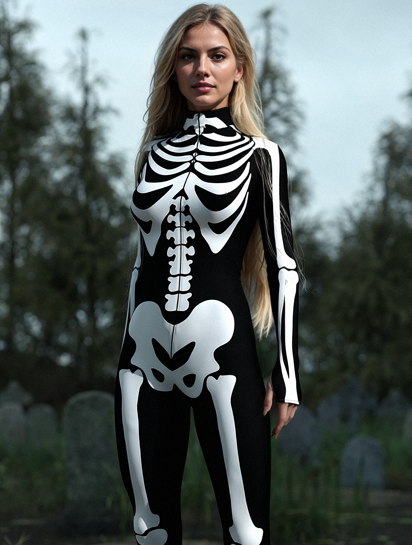 BnW Bossy Skeleton Costume 1