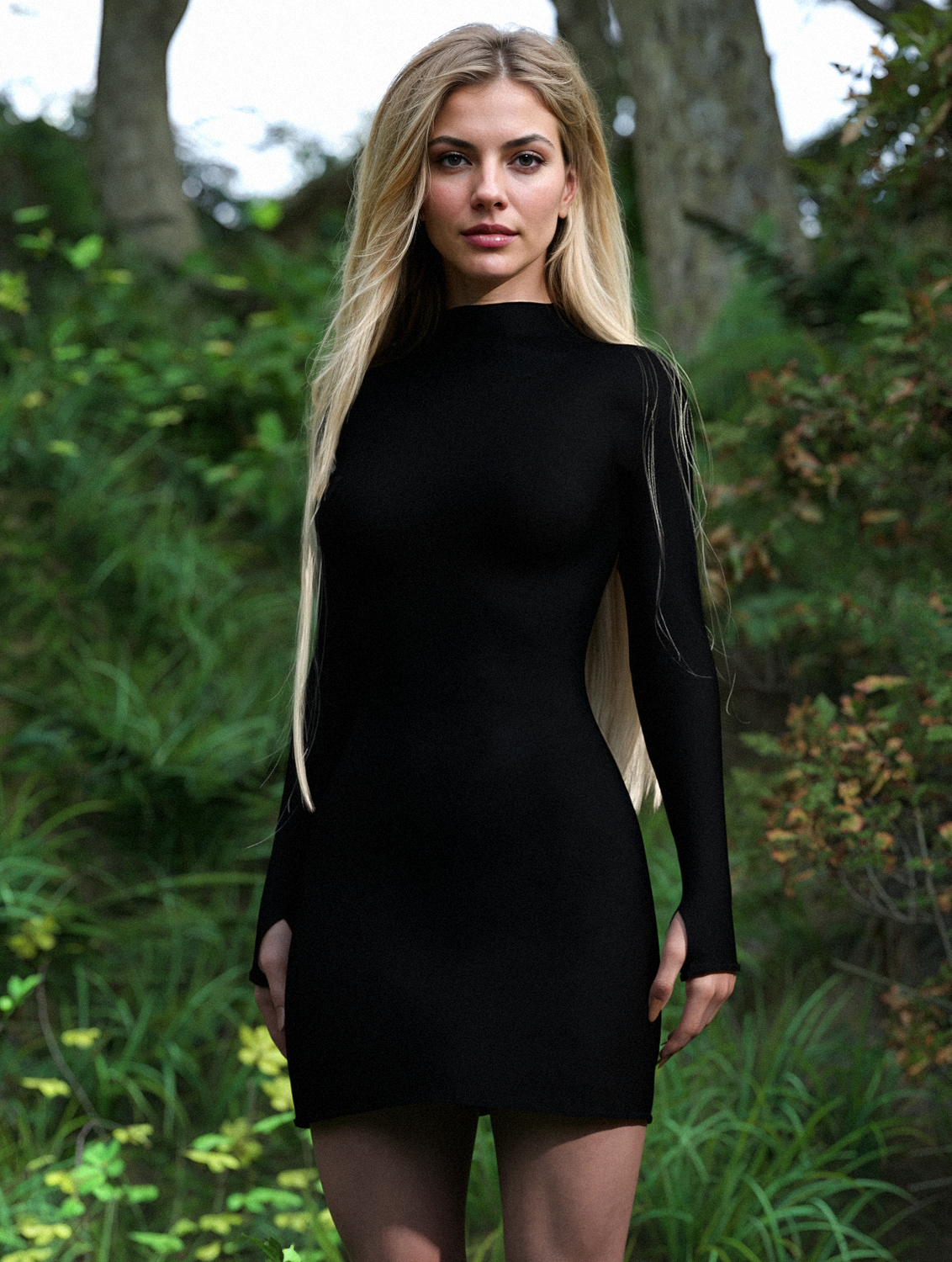 Just Black Short Witcher Dress