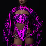 Birdsong Pink Mesh Wings
