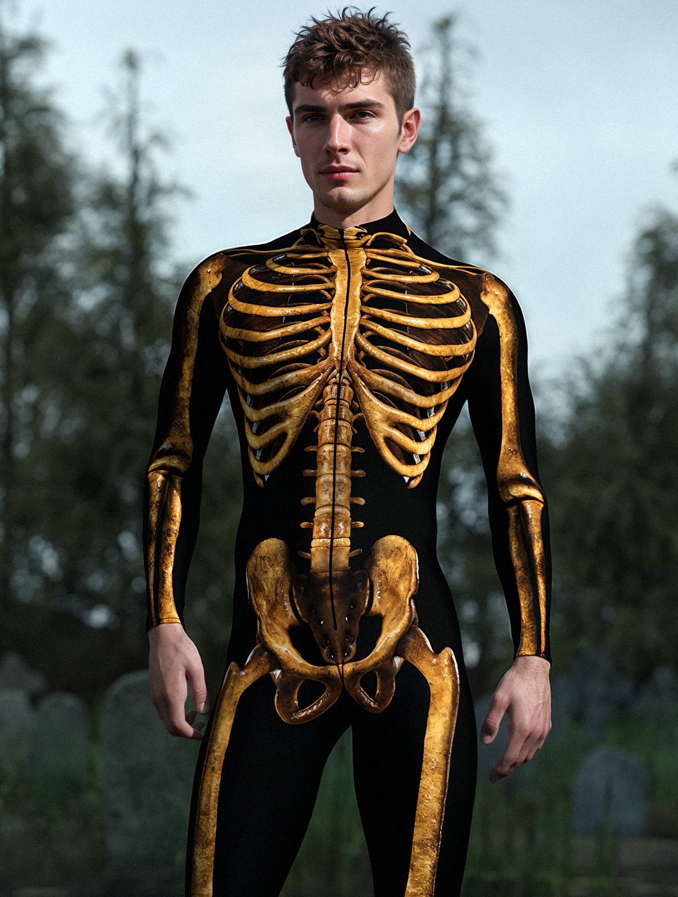 Dirty Candy Skeleton Male Costume 1